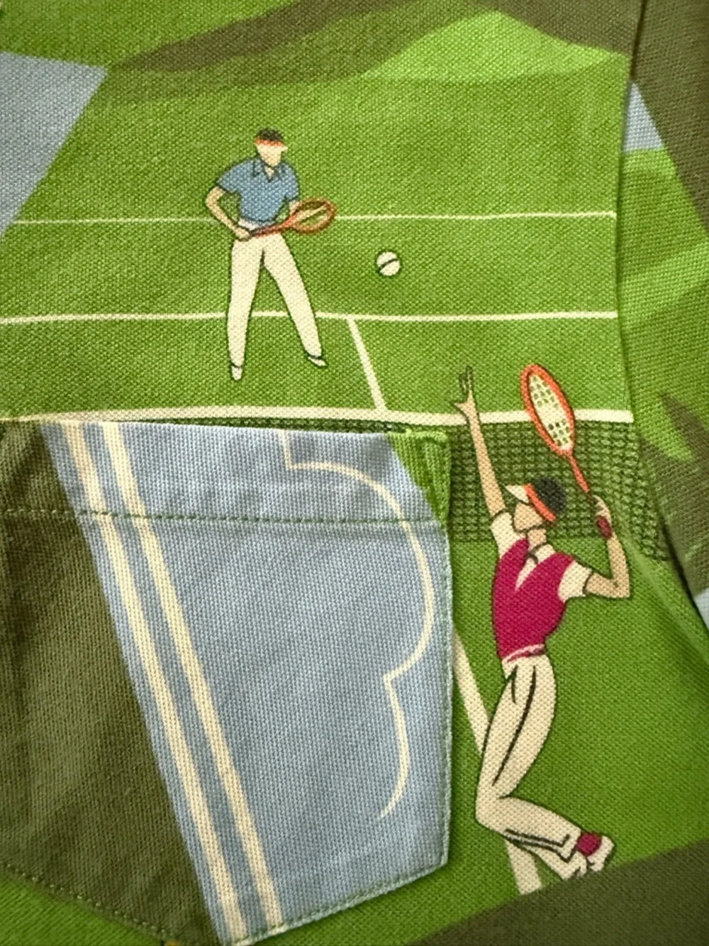 POLO Ralph Lauren 🎾 Tennis print Polo shirt circa 2014 - Picture 5 of 9